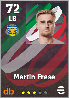 Martin Frese — LB, OVR 72, MAX 72