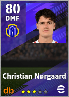 Christian Nørgaard — DMF, OVR 80, MAX 89