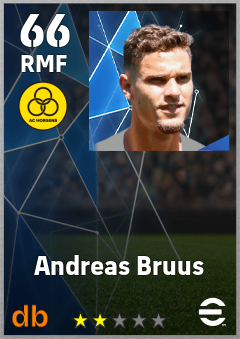 Andreas Bruus — RMF, OVR 66, MAX 66