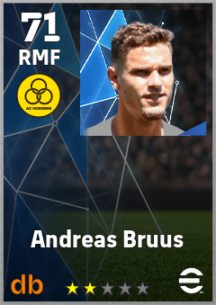 Andreas Bruus — RMF, OVR 71, MAX 71