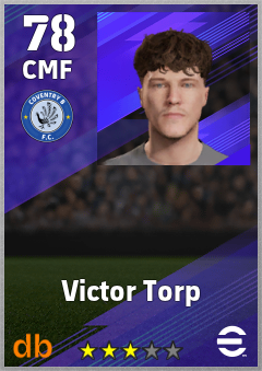 Victor Torp — CMF, OVR 78, MAX 78