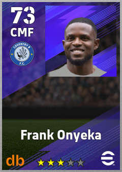 Frank Onyeka — CMF, OVR 73, MAX 73