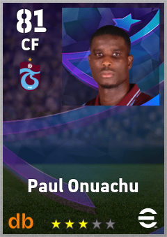 Paul Onuachu — CF, OVR 81, MAX 81