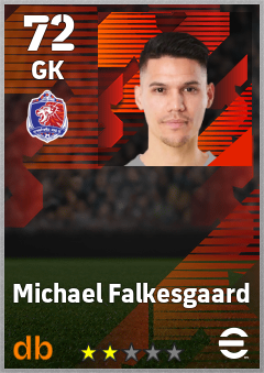 Michael Falkesgaard — GK, OVR 72, MAX 72
