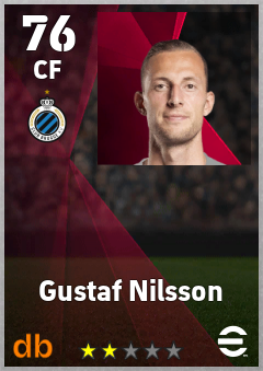 Gustaf Nilsson eFootball player card