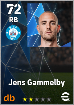 Jens Gammelby — RB, OVR 72, MAX 72