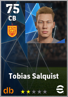 Tobias Salquist — CB, OVR 75, MAX 75