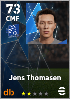 Jens Thomasen — CMF, OVR 73, MAX 73