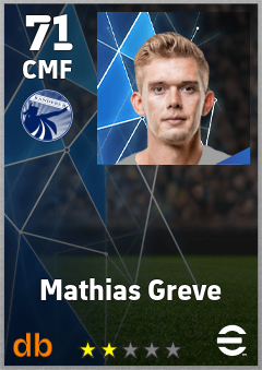 Mathias Greve — CMF, OVR 71, MAX 71