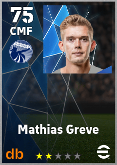 Mathias Greve — CMF, OVR 75, MAX 75