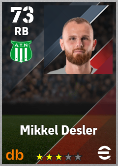 Mikkel Desler — RB, OVR 73, MAX 73