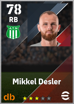 Mikkel Desler — RB, OVR 78, MAX 78