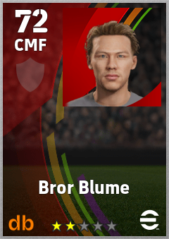 Bror Blume — CMF, OVR 72, MAX 72