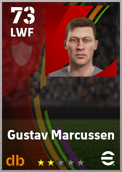 Gustav Marcussen — LWF, OVR 73, MAX 73