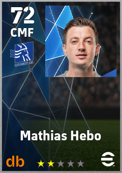 Mathias Hebo — CMF, OVR 72, MAX 72