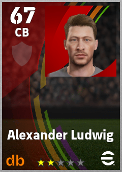 Alexander Ludwig — CB, OVR 67, MAX 67