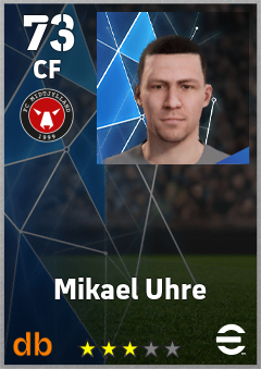 Mikael Uhre — CF, OVR 73, MAX 73