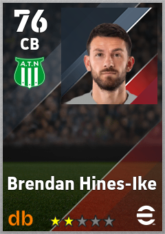 Brendan Hines-Ike — CB, OVR 76, MAX 76