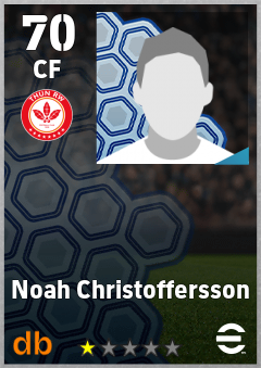 Noah Christoffersson — CF, OVR 70, MAX 70