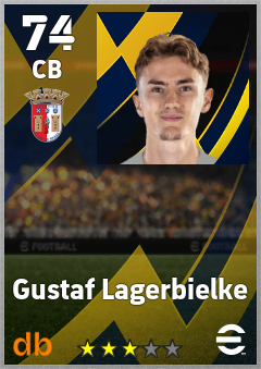 Gustaf Lagerbielke — CB, OVR 74, MAX 74