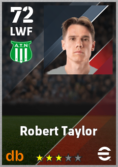 Robert Taylor — LWF, OVR 72, MAX 72