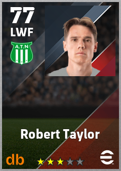 Robert Taylor — LWF, OVR 77, MAX 77