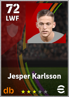 Jesper Karlsson eFootball player card