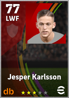 Jesper Karlsson eFootball player card