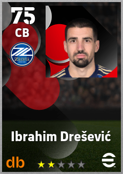 Ibrahim Drešević — CB, OVR 75, MAX 75