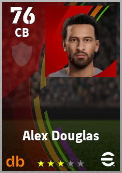Alex Douglas — CB, OVR 76, MAX 76