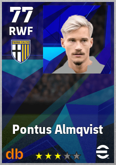 Pontus Almqvist — RWF, OVR 77, MAX 77