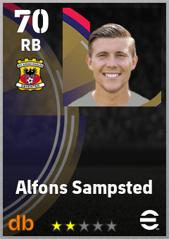 Alfons Sampsted — RB, OVR 70, MAX 70