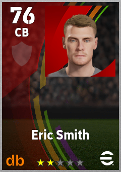 Eric Smith — CB, OVR 76, MAX 76