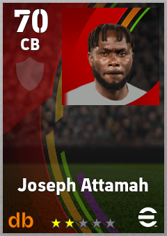 Joseph Attamah — CB, OVR 70, MAX 70