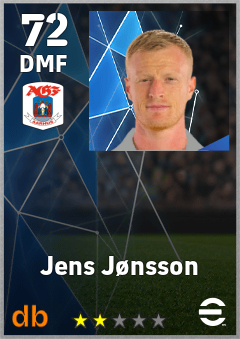 Jens Jønsson — DMF, OVR 72, MAX 72