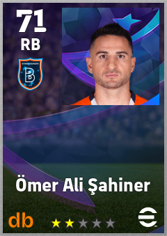 Ömer Ali Şahiner — RB, OVR 71, MAX 71