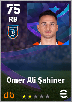 Ömer Ali Şahiner — RB, OVR 75, MAX 75