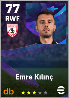 Emre Kılınç — RWF, OVR 77, MAX 77