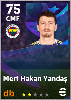 Mert Hakan Yandaş — CMF, OVR 75, MAX 75