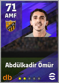 Abdülkadir Ömür eFootball player card