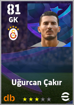 Uğurcan Çakır — GK, OVR 81, MAX 90