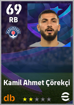 Kamil Ahmet Çörekçi — RB, OVR 69, MAX 69
