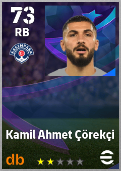 Kamil Ahmet Çörekçi — RB, OVR 73, MAX 73