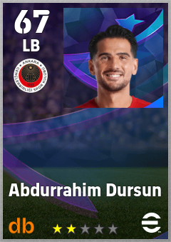 Abdurrahim Dursun — LB, OVR 67, MAX 67