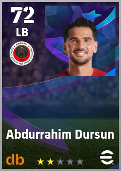 Abdurrahim Dursun — LB, OVR 72, MAX 72