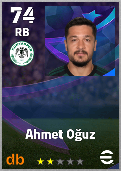 Ahmet Oğuz — RB, OVR 74, MAX 74