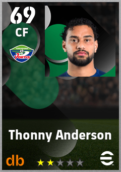 Thonny Anderson — CF, OVR 69, MAX 69