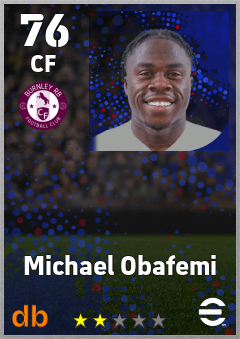 Michael Obafemi — CF, OVR 76, MAX 76
