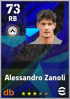 Alessandro Zanoli eFootball player card