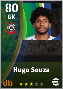Hugo Souza — GK, OVR 80, MAX 80